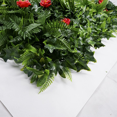 Waterproof 42cm Faux Vertical Garden Wall Landscaping