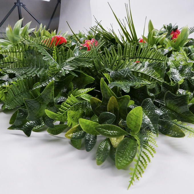 工場卸売価格の草の暗号化の偽造品の植物の両掛けの人工的な緑の草木の壁