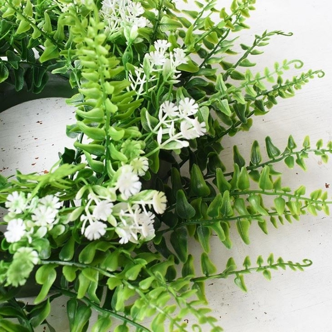 熱い販売の結婚式の装飾ののどの緑はツル植物に人工的なプラスチックを残す